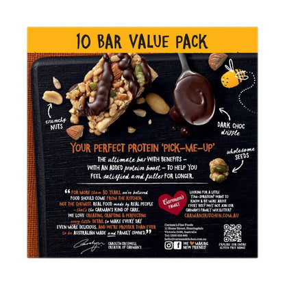 Carman's Protein Bars Salted Dark Choc Almond - 400g