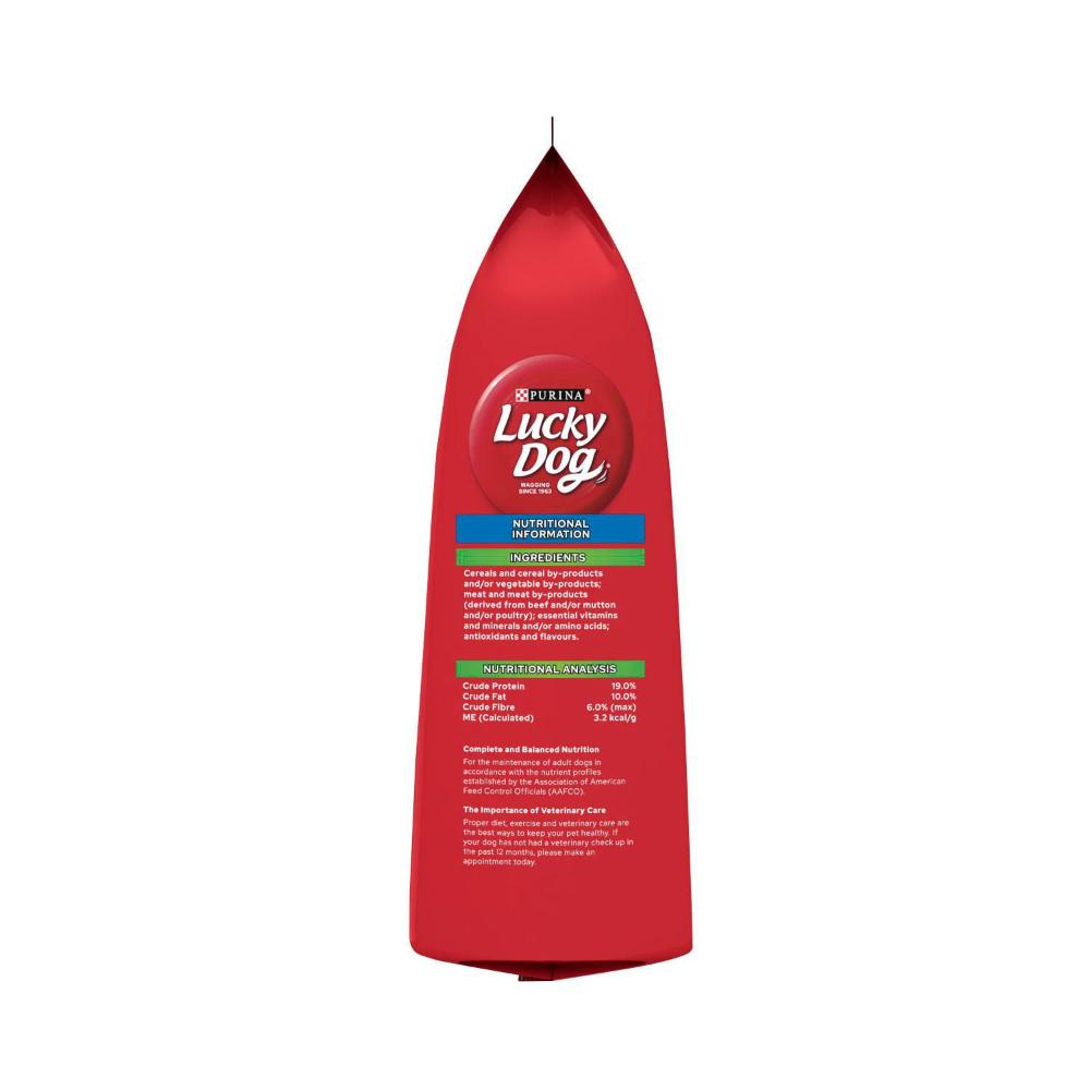 Purina Lucky Dog Adult Minis Beef Vegetable & Pasta Dry Dog Food - 3kg