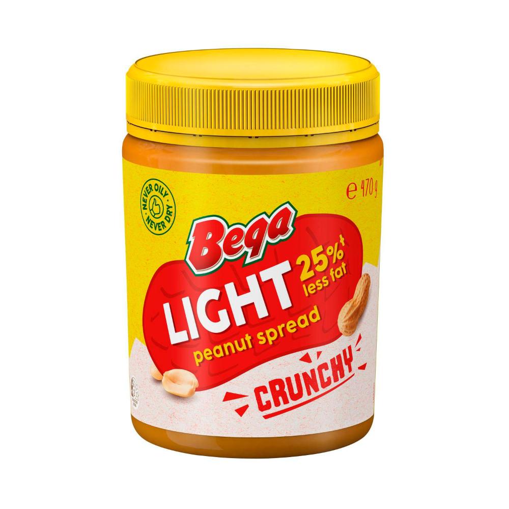 Bega Spread Peanut Butter Light Crunchy - 470g