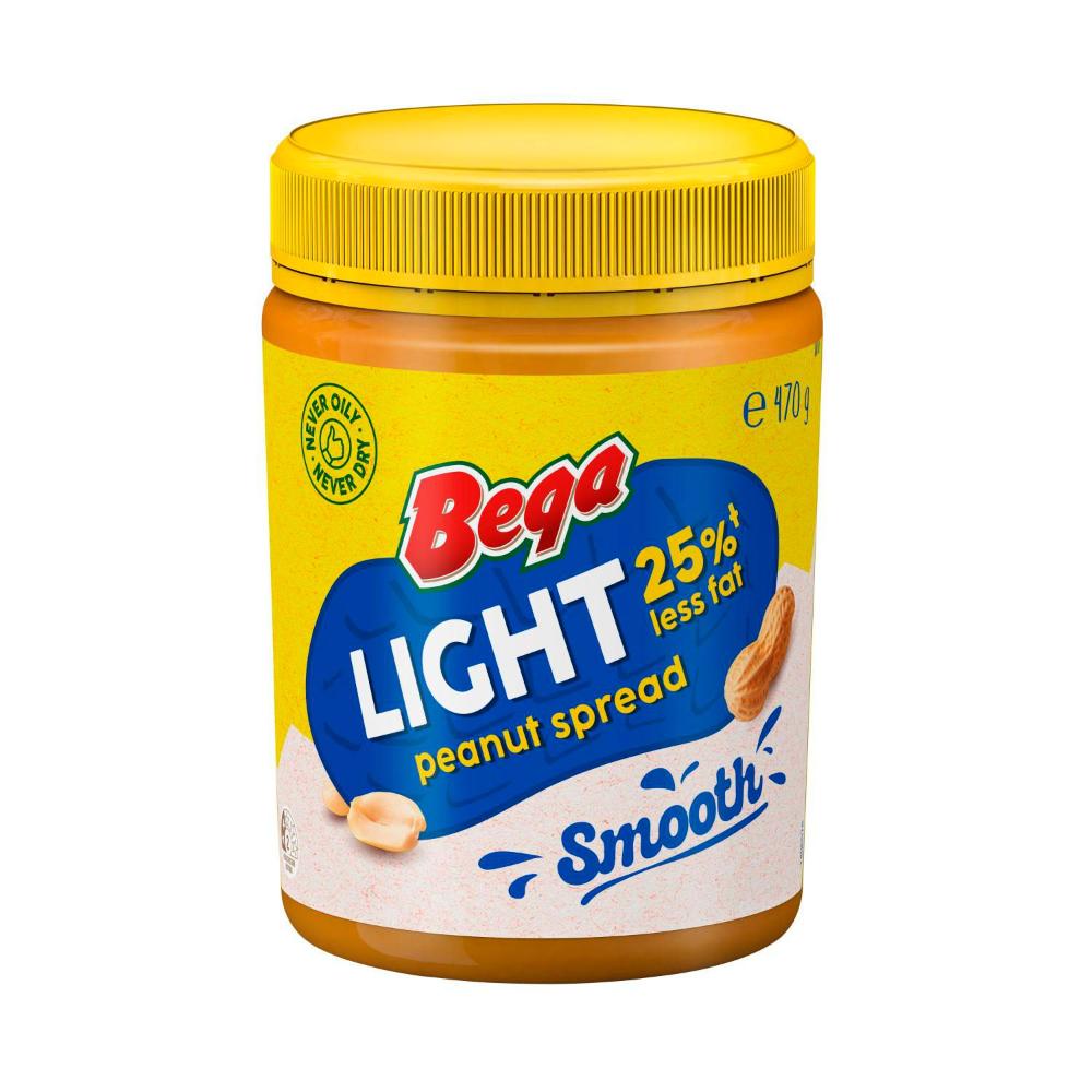 Bega Spread Peanut Butter Light Smooth - 470g