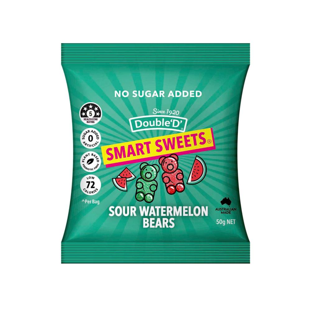 Double D Smart Sweets Sour Watermelon - 50 GRAM