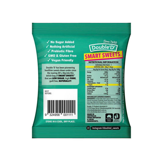 Double D Smart Sweets Sour Watermelon - 50 GRAM