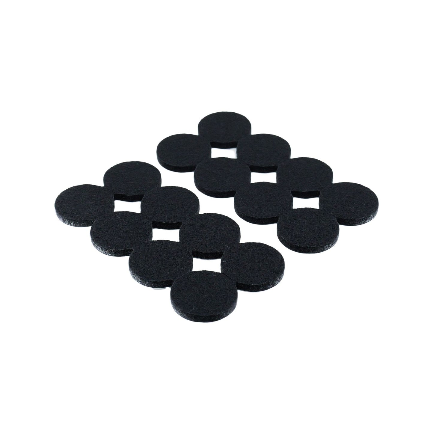 Surface Gard Floor Protection Pads - 29mm Round - Black - 16 Pack