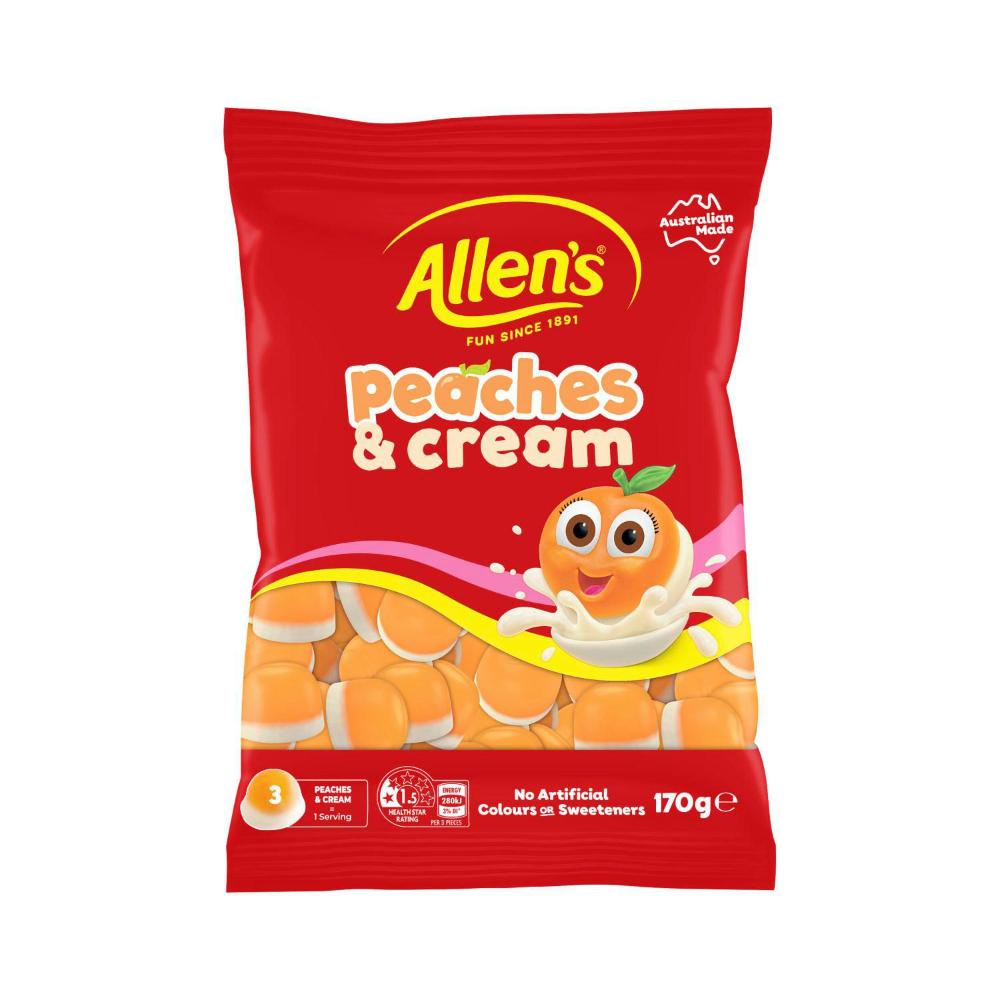 Allen's Peaches & Cream - 170g