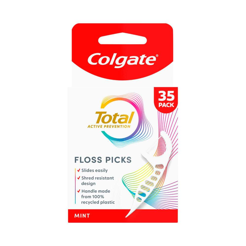 Colgate Total Active Prevention Floss Picks - 35 Pack