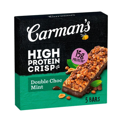 Carman's High Protein Crisp Bars Choc Mint - 250g