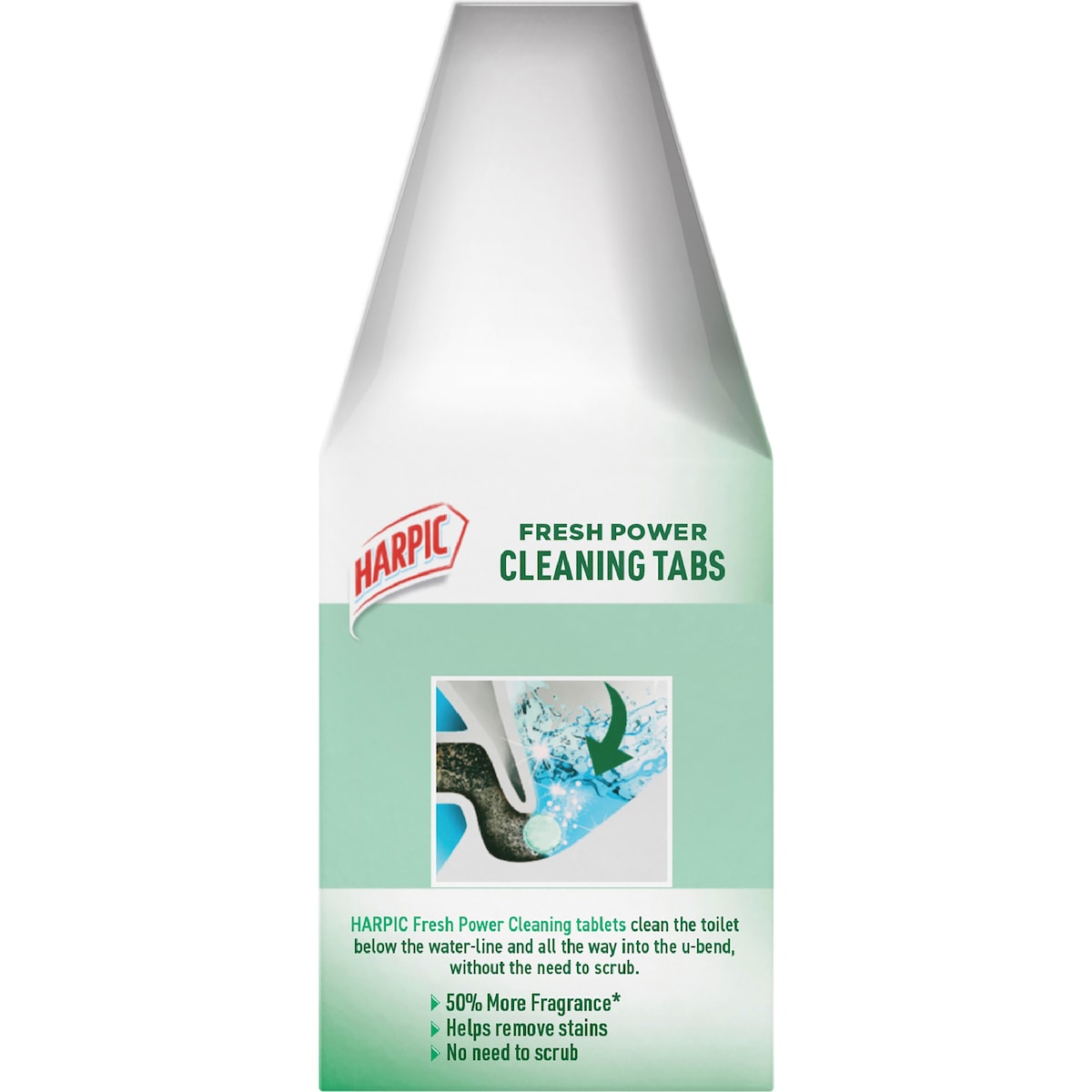 Harpic Fresh Power Toilet Cleaning Tabs Mountain Pine 6 Pack