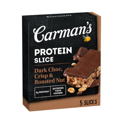 Carman's Protein Slice Bar Choc Peanut 5 Pack - 175g