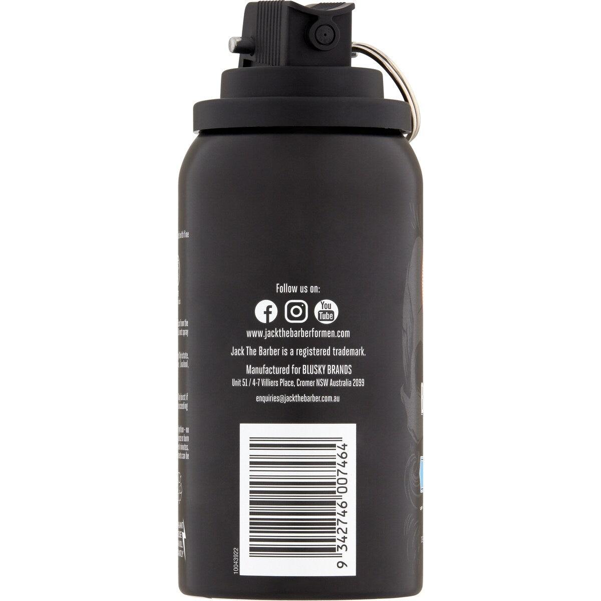 Jack The Barber Body Spray Deodorant Rogue 150ml