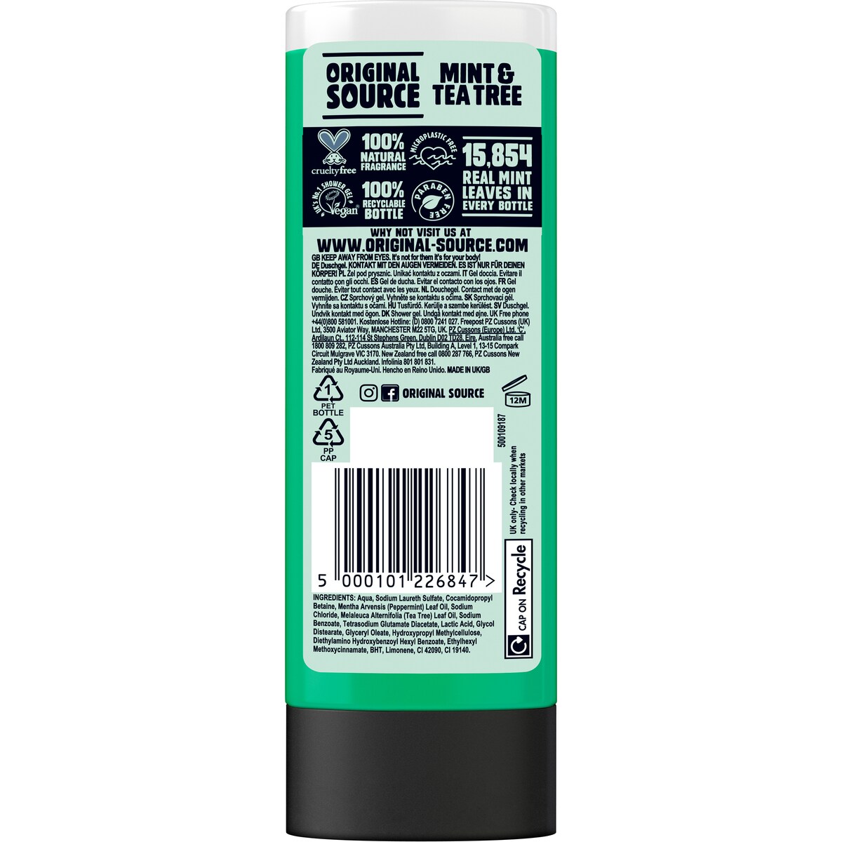 Original Source Shower Gel Mint & Tea Tree 500ml