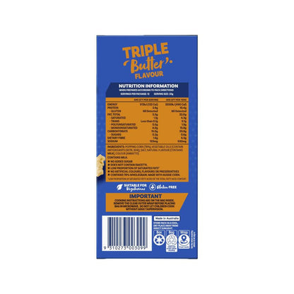 Poppin Microwave Popcorn Triple Butter 6 Pack - 300g