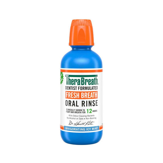 Therabreath Fresh Breath Mouthwash Invigorating Icy Mint - 473mL
