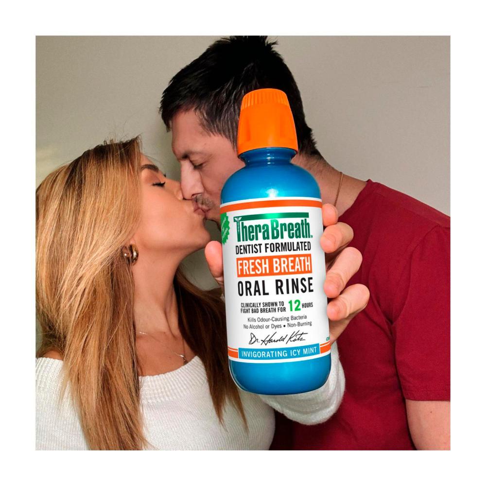 Therabreath Fresh Breath Mouthwash Invigorating Icy Mint - 473mL