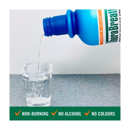 Therabreath Fresh Breath Mouthwash Invigorating Icy Mint - 473mL