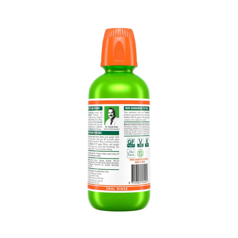 Therabreath Mouthwash Mild Mint - 473mL