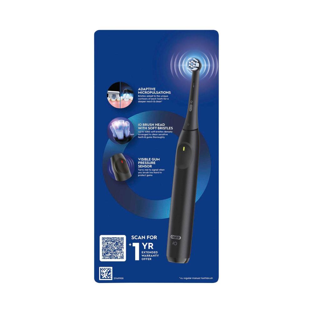 Oral B Io2 Electric Toothbrush Black - 1 Pack
