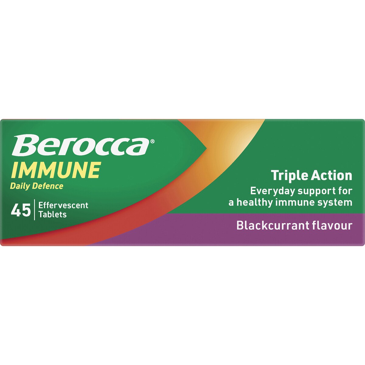 Berocca Immune Daily Defence Blackcurrant Effervescent 45 pack
