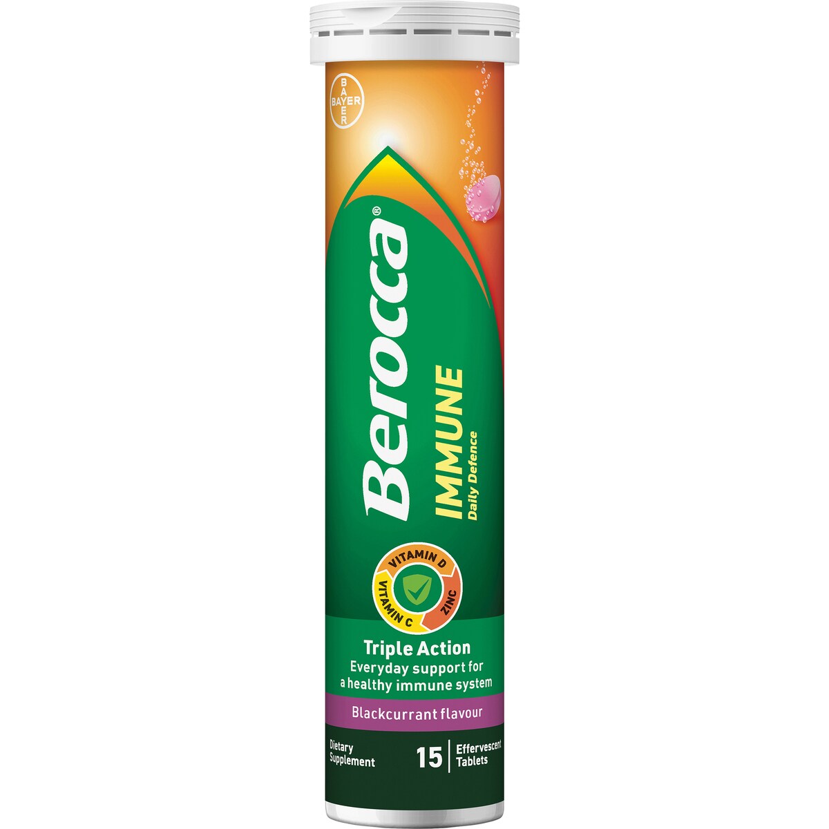 Berocca Immune Daily Defence Blackcurrant Effervescent 45 pack