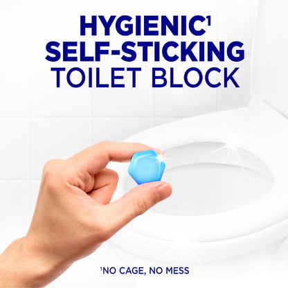 Harpic Hygenic & Fresh Sticker Adhesive Toilet Block Marine 2 Pack