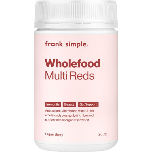 Frank Simple. Wholefood Multi Reds Super Berry 260g