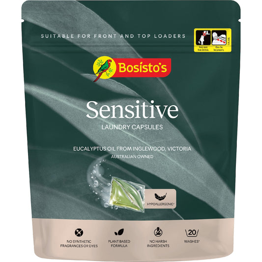 Bosistos Sensitive Laundry Capsules 20 Pack