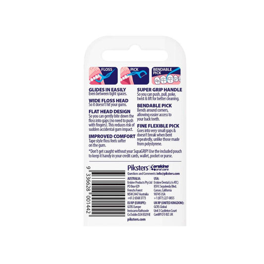 Piksters Supagrip Floss Picks - 20 Pack