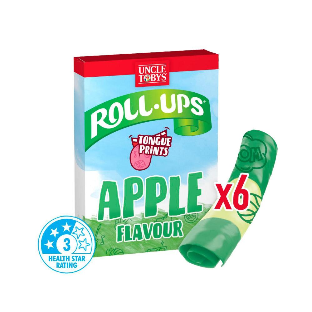 Uncle Tobys Roll-ups Apple Funprint - 94g