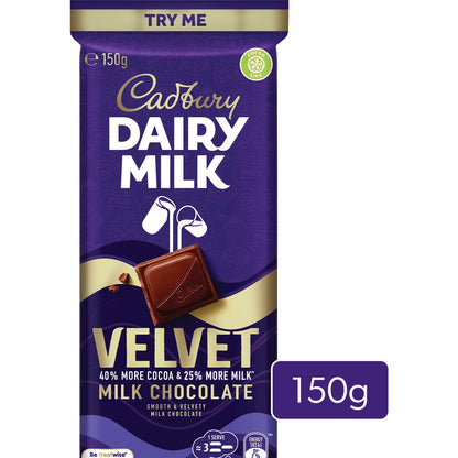 Cadbury Dairy Milk Velvet Block 150g