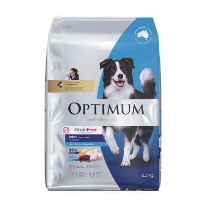 Optimum Adult Grain Free Dry Dog Food With Chicken & Vegetables - 6.2kg