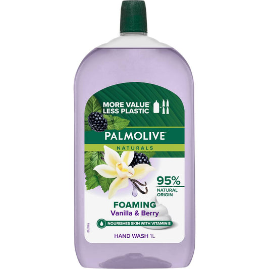 Palmolive Foaming Hand Wash Refill Vanilla & Berry 1l