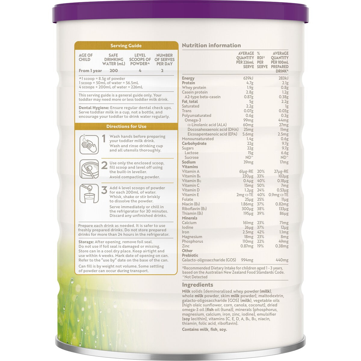 A2 Milk Gentle Gold Stage 3 Toddler Formula 800g