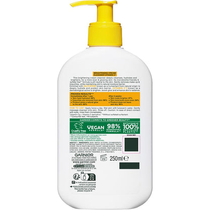 Garnier Skin Active Brightening Cream Cleanser Vitamin C 250ml