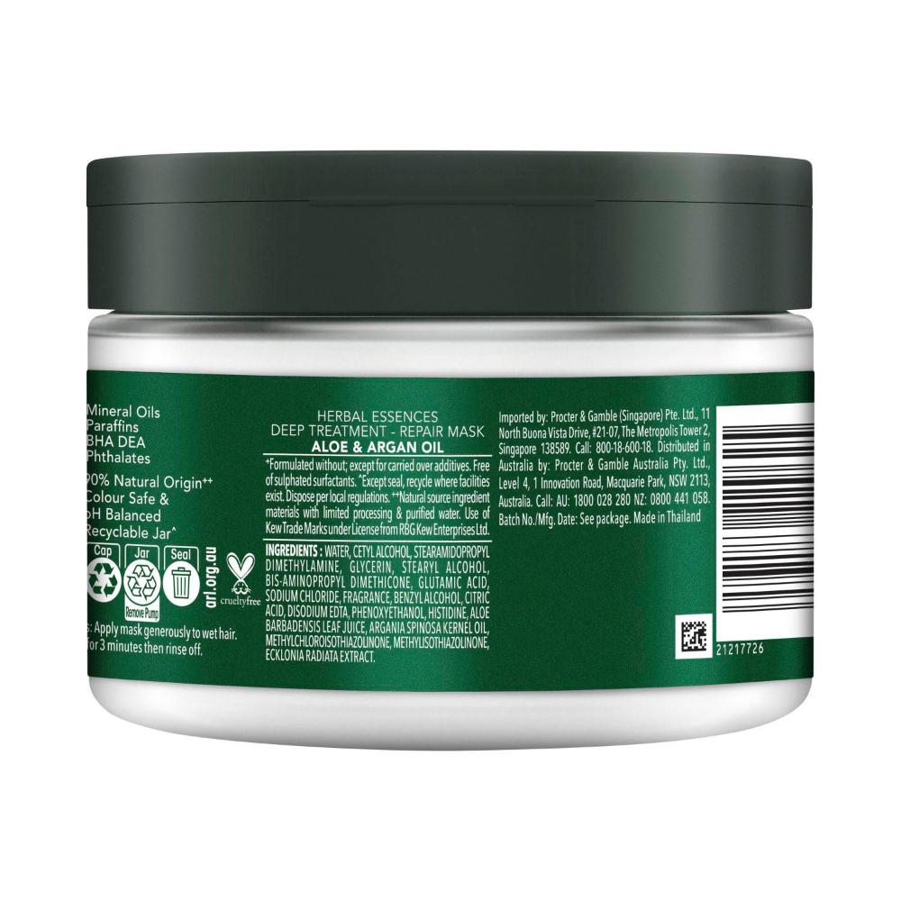 Herbal Essences Bio Renew Argan Oil & Aloe Deep Repair Mask - 300mL