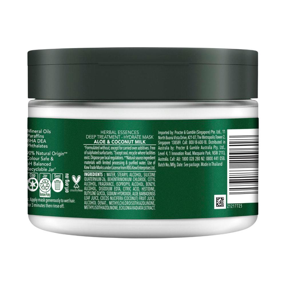 Herbal Essences Bio Renew Coconut Milk & Aloe Deep Hydrate Mask - 300mL