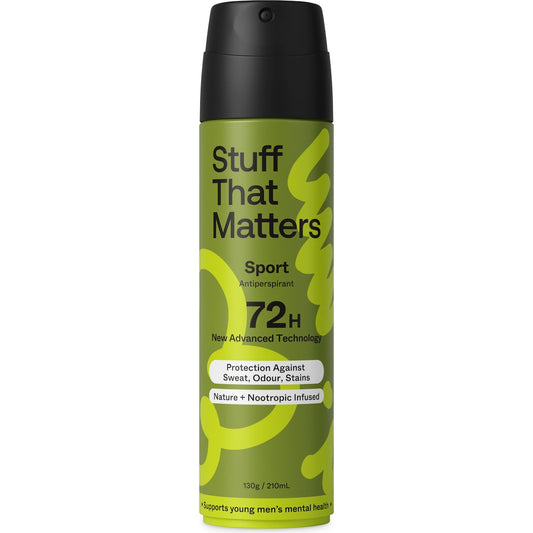Stuff That Matters Men's Antiperspirant Aerosol Deodorant Sport 210mL