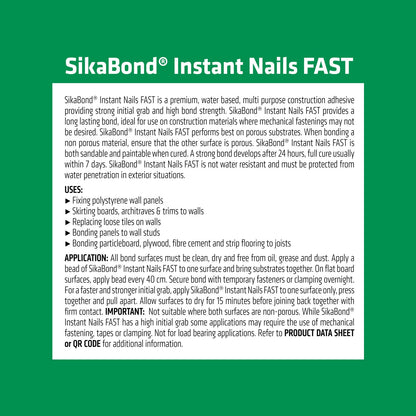 Sika Sikabond Instant Nails - 430g - White