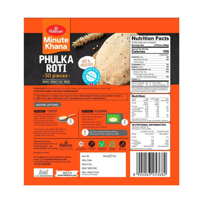 Haldirams Phulka Roti 30 Pack - 900g