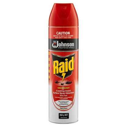 Raid One Shot Pest Spray - 450g