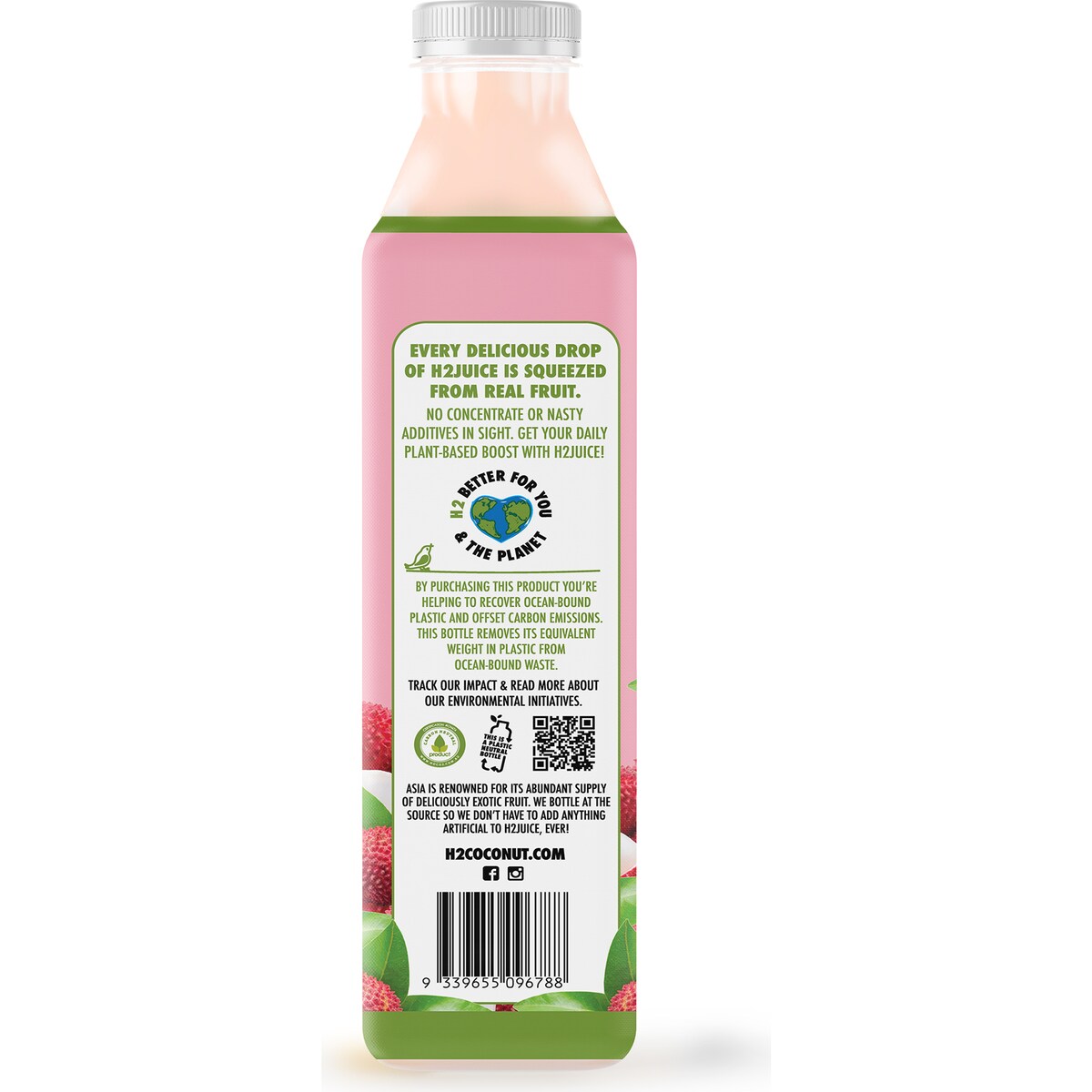 H2juice Fruit Juice Lychee Flavoured Drink 1.25l
