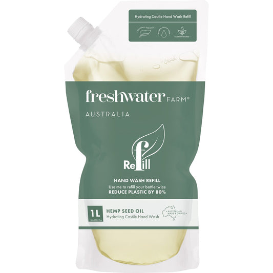 Freshwater Farm Hand Wash Refill Hemp Seed Oil 1l