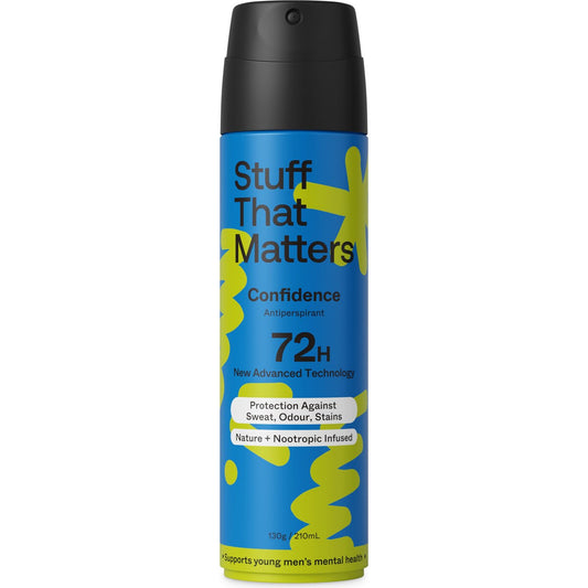 Stuff That Matters Men's Antiperspirant Aerosol Deodorant Confidence 210mL