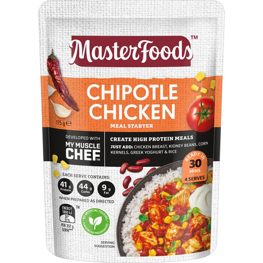 Masterfoods X My Muscle Chef Chipotle Chicken Recipe Base 175g