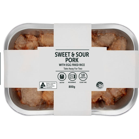 Sweet & Sour Pork With Egg Fried Rice 800g