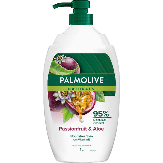 Palmolive Naturals Body Wash Passionfruit & Aloe 1l