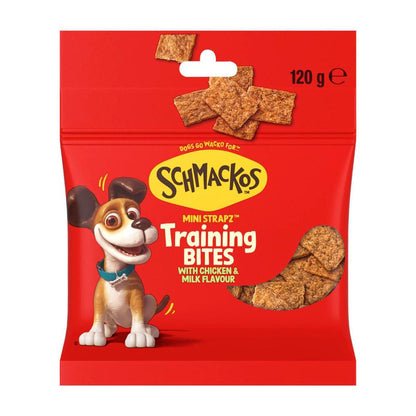 Schmackos Mini Training Bites Dog Treats Chicken & Milk - 120g