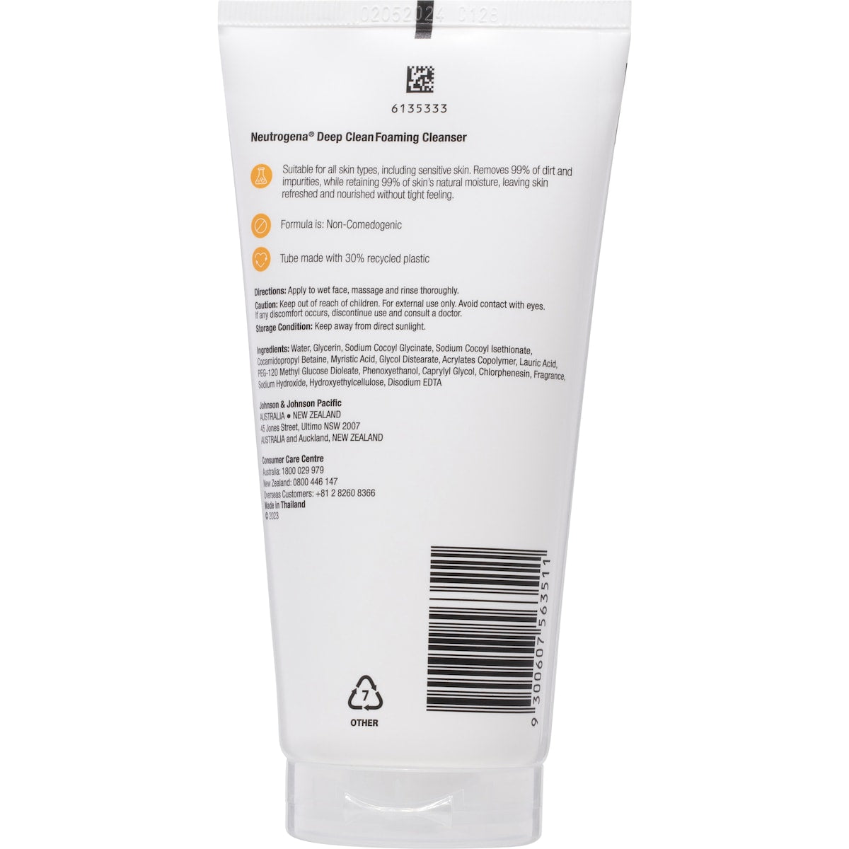 Neutrogena Deep Clean Foaming Cleanser 150g