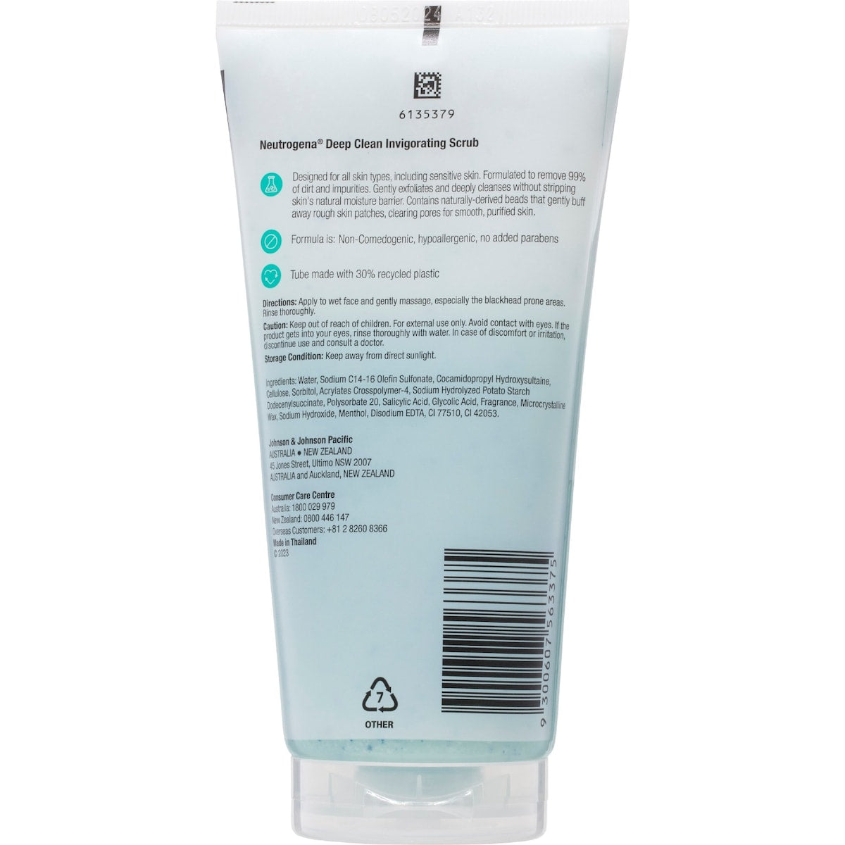 Neutrogena Deep Clean Invorating Foaming Scrub 150g