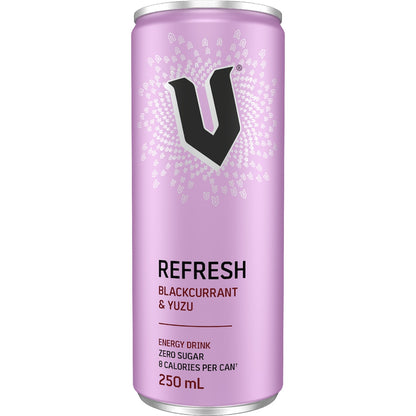 V Refresh Energy Drink Zero Sugar Blackcurrant & Yuzu 250ml