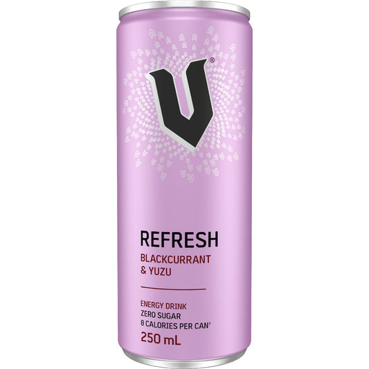 V Refresh Energy Drink Zero Sugar Blackcurrant & Yuzu 250ml