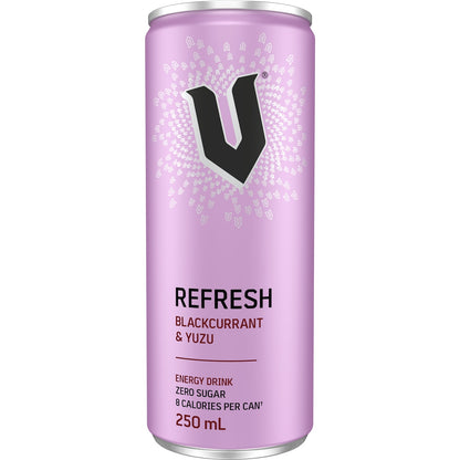 V Refresh Energy Drink Zero Sugar Blackcurrant & Yuzu 250ml